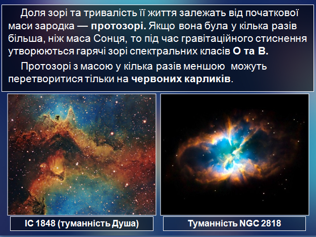 Від чого залежить доля і тривалість життя зорі